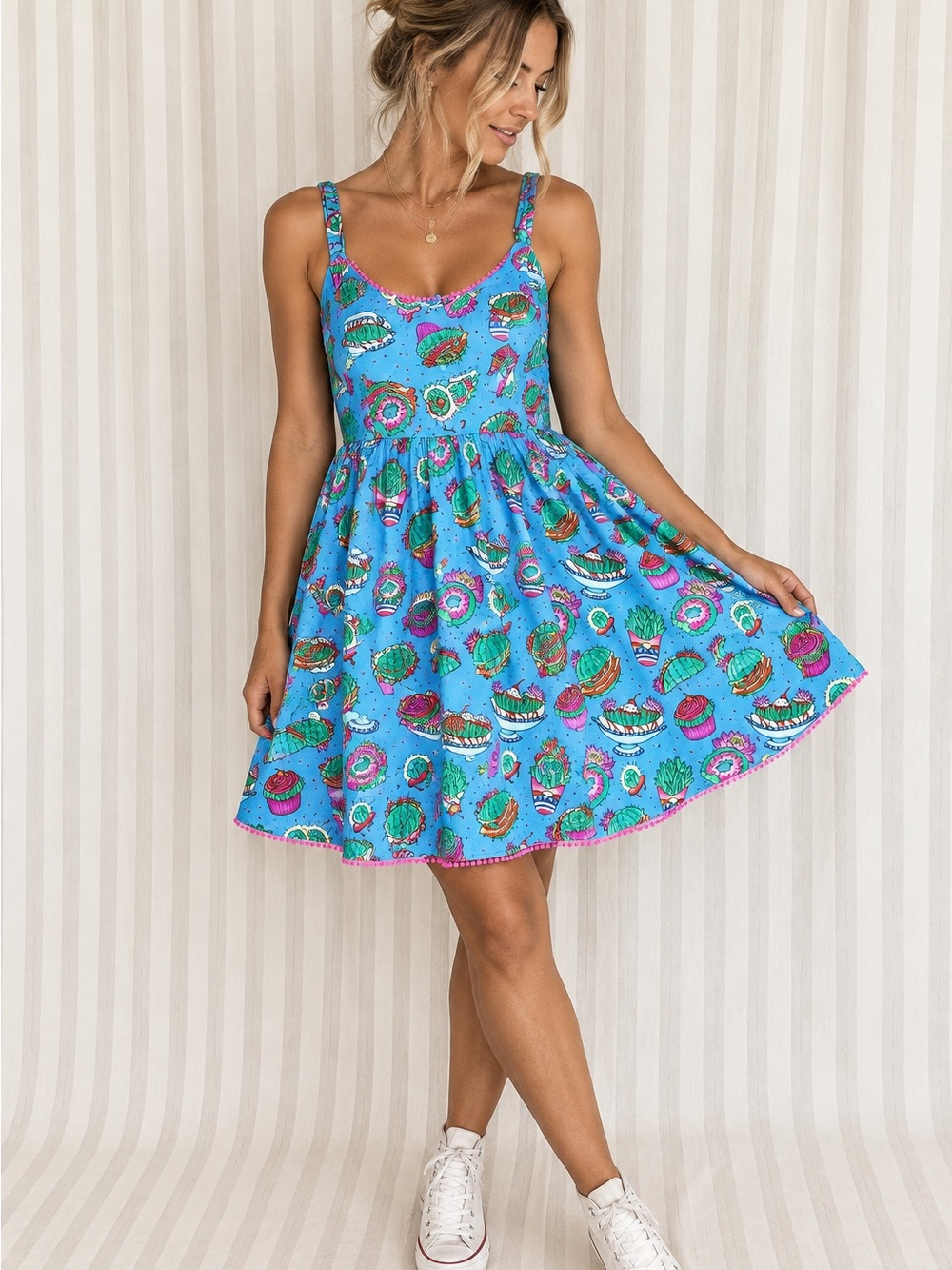 Sourpuss Prickly Delights Sweets Swing Dress